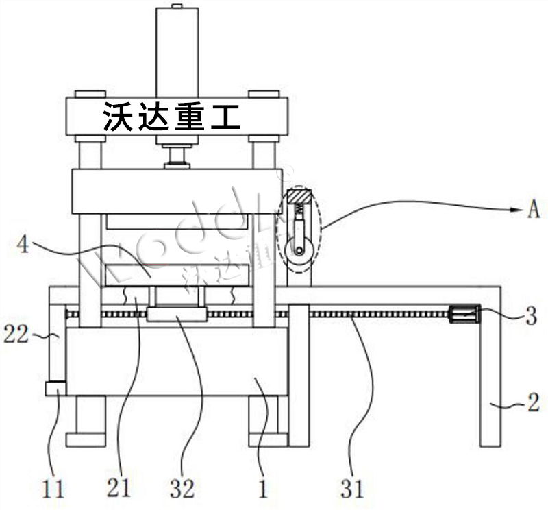 帶移動工作臺的汽車內(nèi)飾成型液壓機